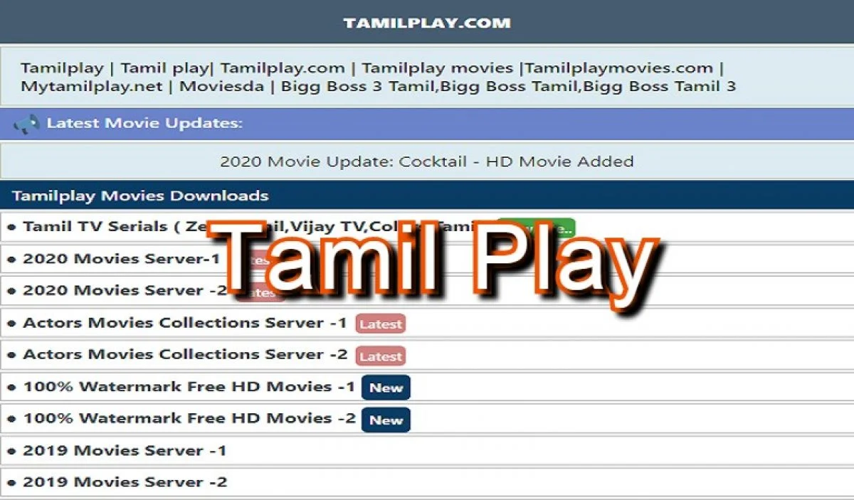 Tamilplay 2023 Tamil HD Movies Download Free